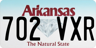 AR license plate 702VXR