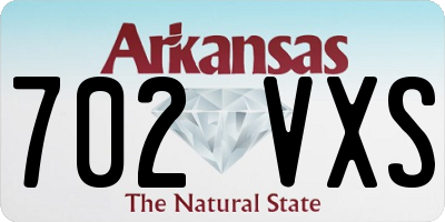 AR license plate 702VXS