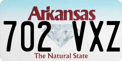 AR license plate 702VXZ