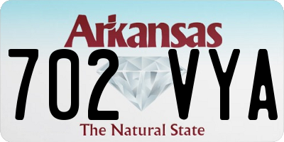 AR license plate 702VYA