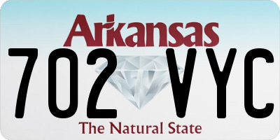 AR license plate 702VYC