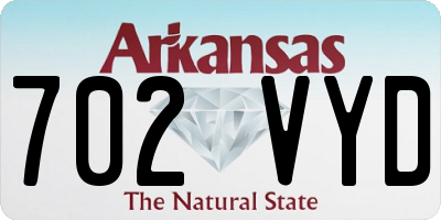 AR license plate 702VYD