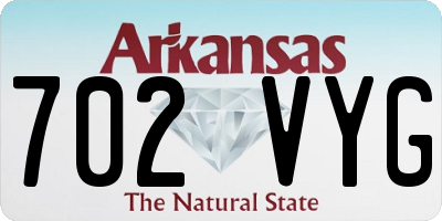 AR license plate 702VYG