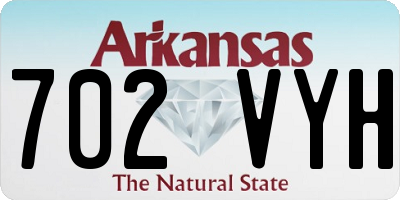 AR license plate 702VYH