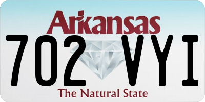 AR license plate 702VYI