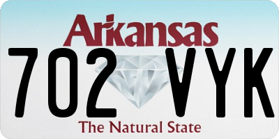 AR license plate 702VYK