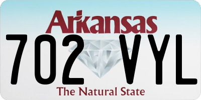 AR license plate 702VYL