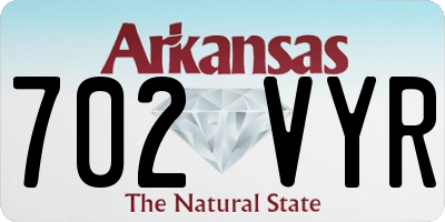 AR license plate 702VYR