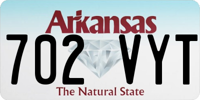 AR license plate 702VYT