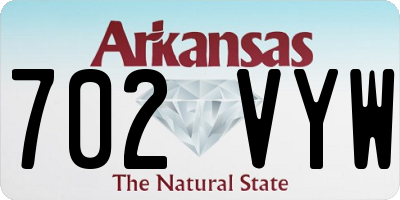 AR license plate 702VYW