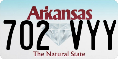 AR license plate 702VYY