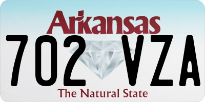 AR license plate 702VZA
