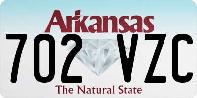 AR license plate 702VZC