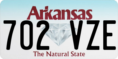 AR license plate 702VZE