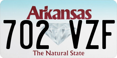 AR license plate 702VZF