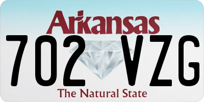 AR license plate 702VZG