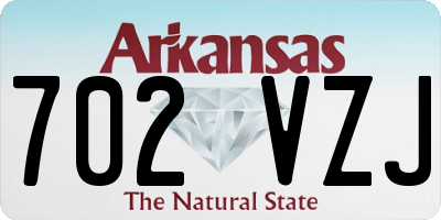 AR license plate 702VZJ