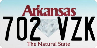 AR license plate 702VZK