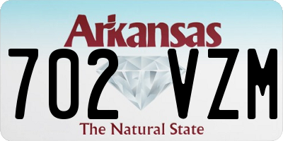 AR license plate 702VZM