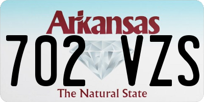 AR license plate 702VZS