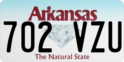 AR license plate 702VZU