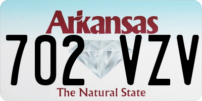 AR license plate 702VZV