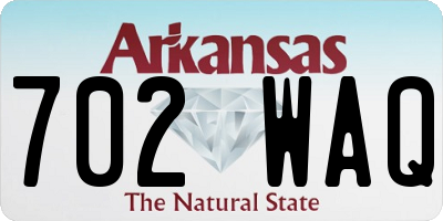 AR license plate 702WAQ