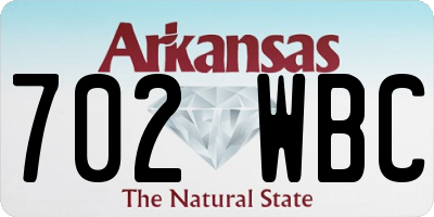 AR license plate 702WBC