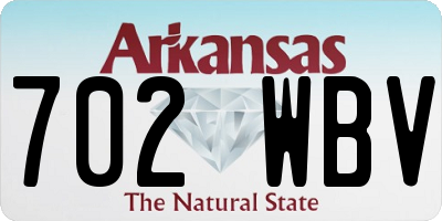 AR license plate 702WBV