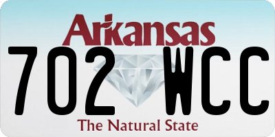 AR license plate 702WCC