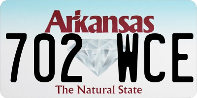 AR license plate 702WCE