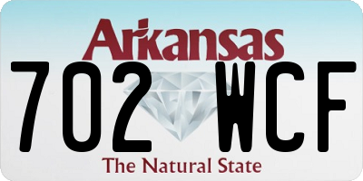 AR license plate 702WCF