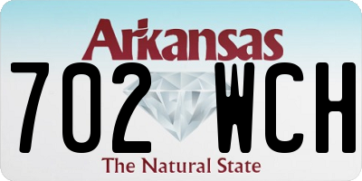 AR license plate 702WCH