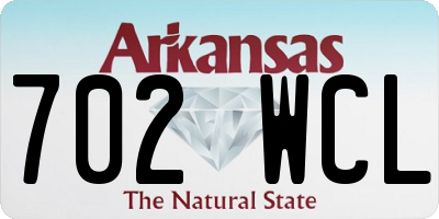 AR license plate 702WCL