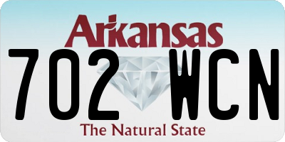AR license plate 702WCN