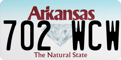 AR license plate 702WCW