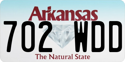 AR license plate 702WDD