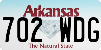 AR license plate 702WDG