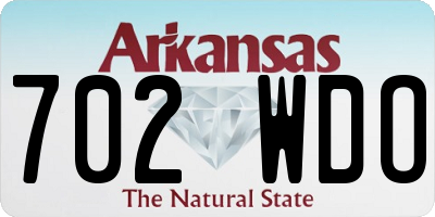 AR license plate 702WDO