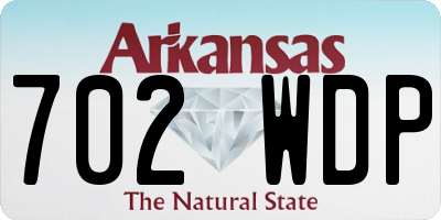 AR license plate 702WDP