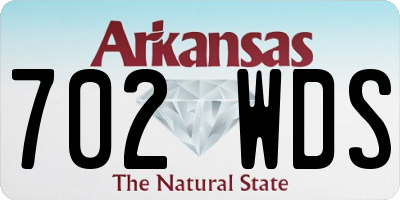 AR license plate 702WDS