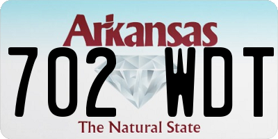 AR license plate 702WDT