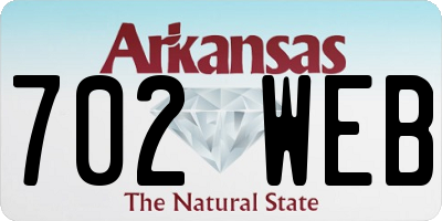 AR license plate 702WEB