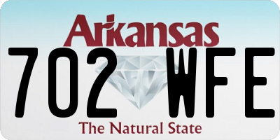 AR license plate 702WFE