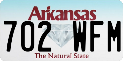 AR license plate 702WFM