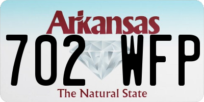 AR license plate 702WFP