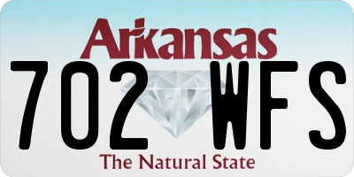 AR license plate 702WFS