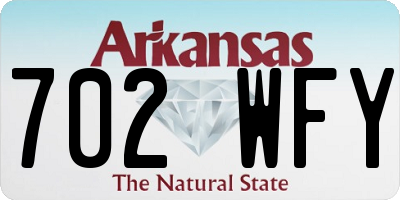 AR license plate 702WFY