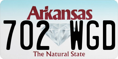 AR license plate 702WGD