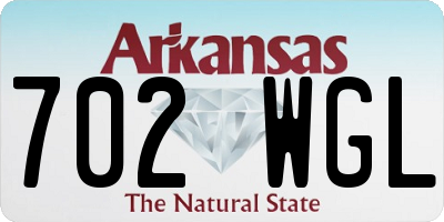 AR license plate 702WGL